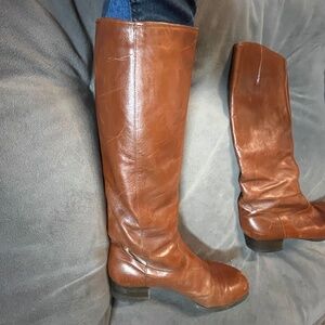 Vintage Pertti Palmroth Leather Riding Boots Size 8 [EU 5 1/2]